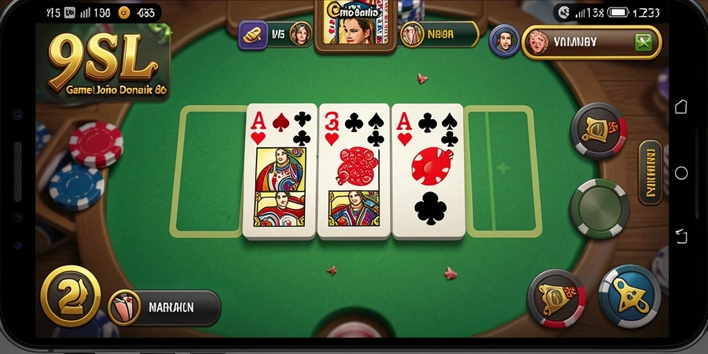Screenshot gameplay 9SL menampilkan momen seru permainan Domino.