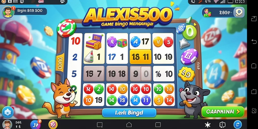 Tampilan menarik dari gameplay ALEXIS500 yang menampilkan keseruan Bingo.