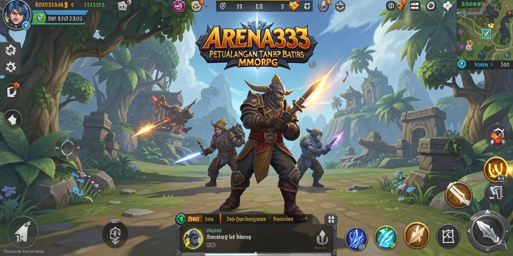 Tangkapan layar menunjukkan aksi seru dalam pertempuran MMORPG.