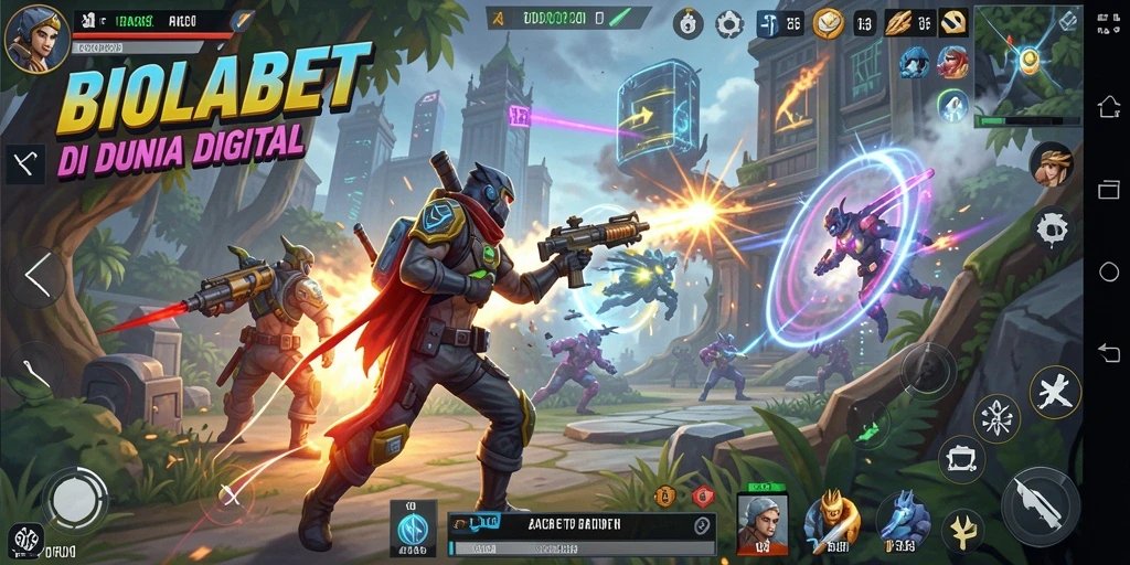 Tampilan gameplay seru dan aksi mendebarkan di BIOLABET.