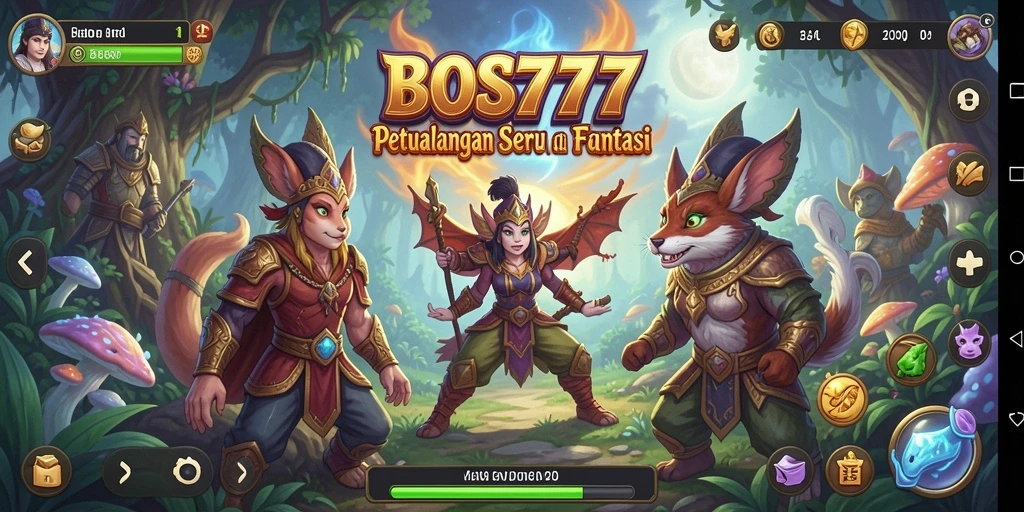 Tampilan gameplay BOS777 yang menampilkan aksi petualangan seru.