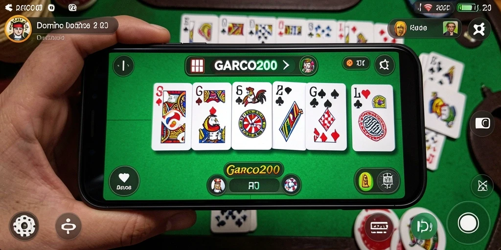 Screenshot gameplay GARCO200 yang menampilkan keseruan permainan Domino.