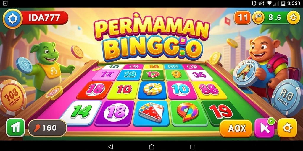 Tampilan menarik saat bermain Bingo di IDA777.