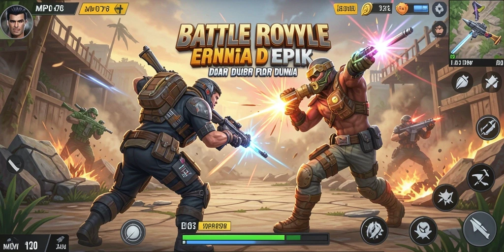 Tangkapan layar MPO76 yang menampilkan intensitas Battle Royale.