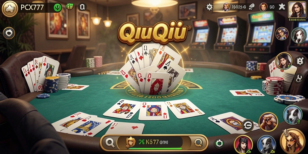 Tampilan gameplay seru QiuQiu di PCX777.