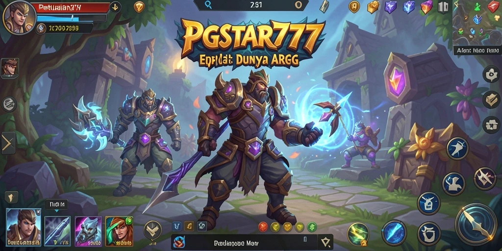 Tangkapan layar PGSTAR777 menampilkan pertarungan epik antar karakter dalam dunia ARPG.