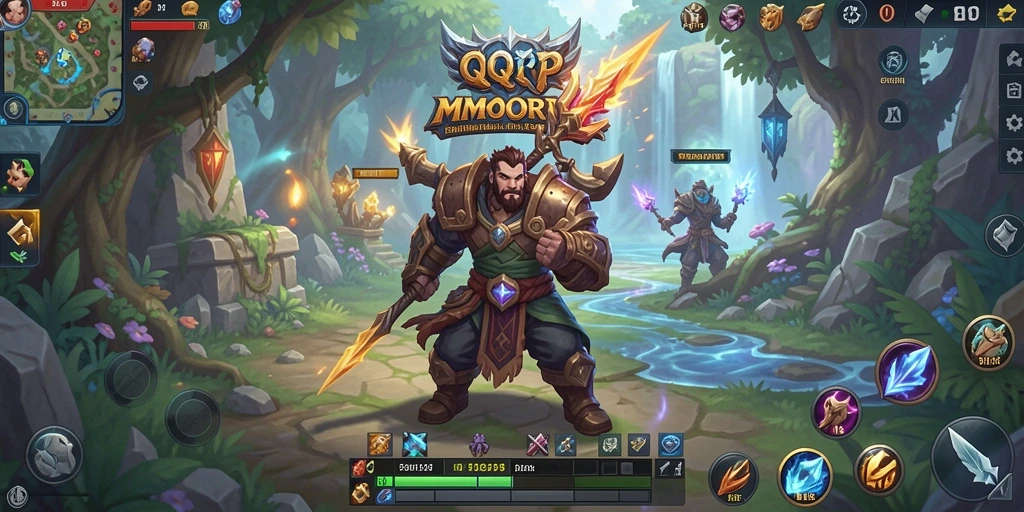 Gameplay QQRP yang menakjubkan dan penuh aksi di dunia MMORPG.