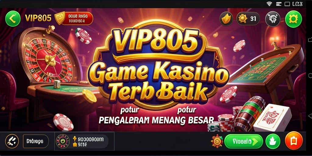 Gameplay mendebarkan dalam aplikasi Kasino VIP805 yang menarik.