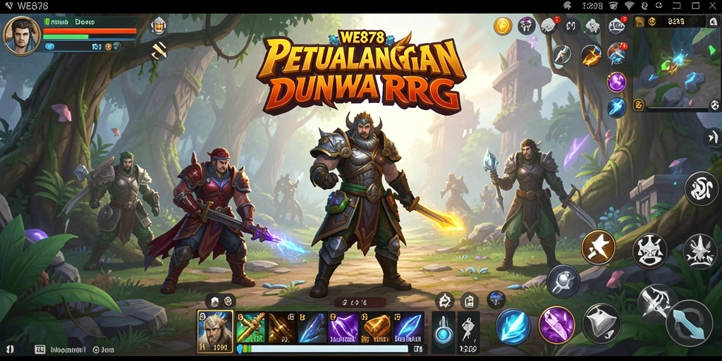 Tampilan gameplay seru dari WE878 yang penuh aksi RPG.